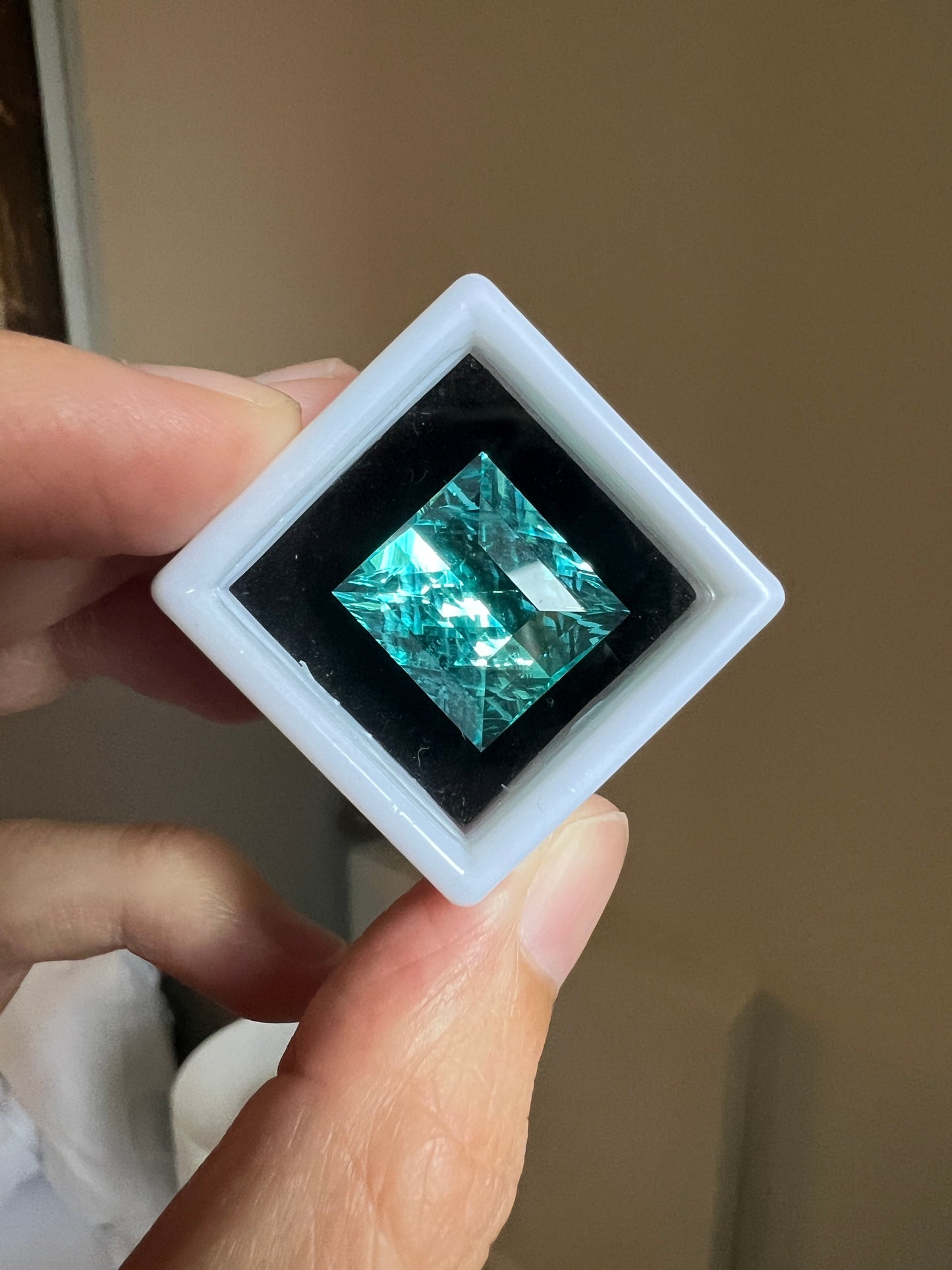 23.99 ct Paraiba Blue YAG - Fantasy Concave Cut