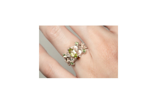 Emily St. Aubert Ring | Peridot Marquise | Silver | Size 5